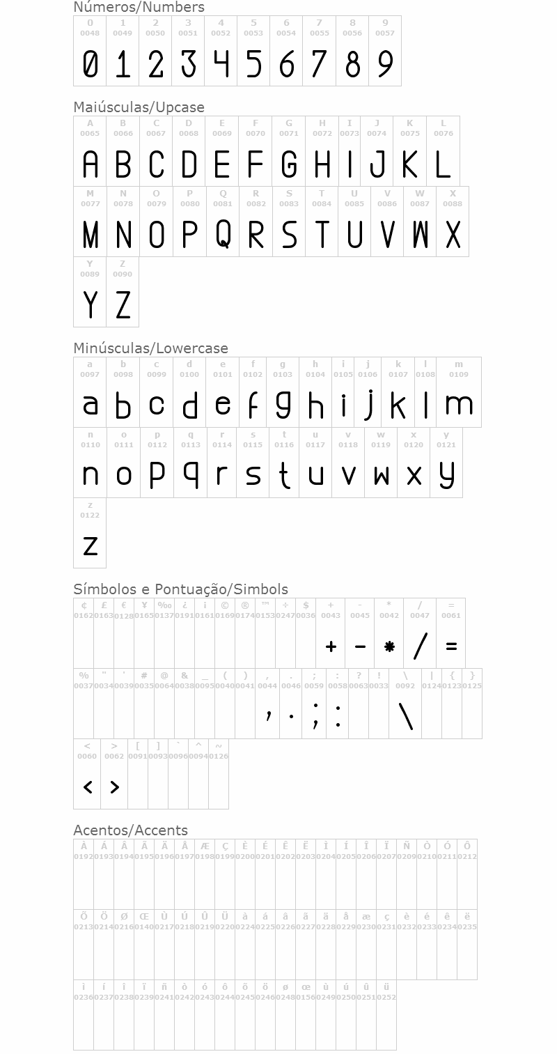 Abstrec font TFB